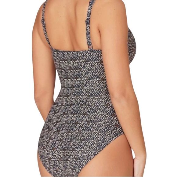 NipTuck Swim Nautical Foil Joanne One Piece Swimsuit - Size 6 - Picture 4 of 7